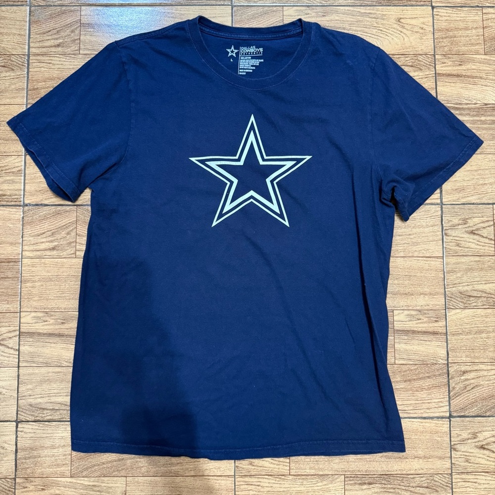Dallas Cowboys Tee Navy Star Graphic T-Shirt